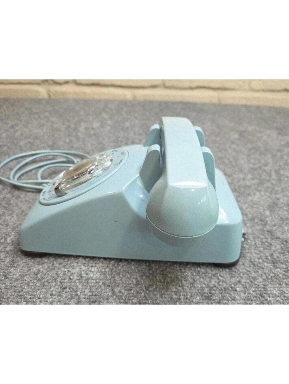 Rare EXCELLENT VINTAGE WESTERN ELECTRIC CLASSIC TEAL ROTARY DIAL DESK PHONE READ - Picture 6 of 9